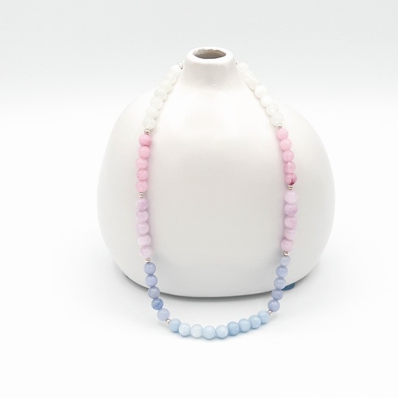 OMBRÉ semi precious stone choker - Picture 4 of 10